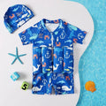 Maillot de bain flottant bébé et enfant, de 1 à 7 ans, bleu