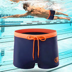 Maillot de bain homme pour la piscine, résistant au chlore, bleu