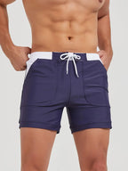 Maillot de bain homme à séchage rapide, huit coloris, S au 3XL, bleu marine