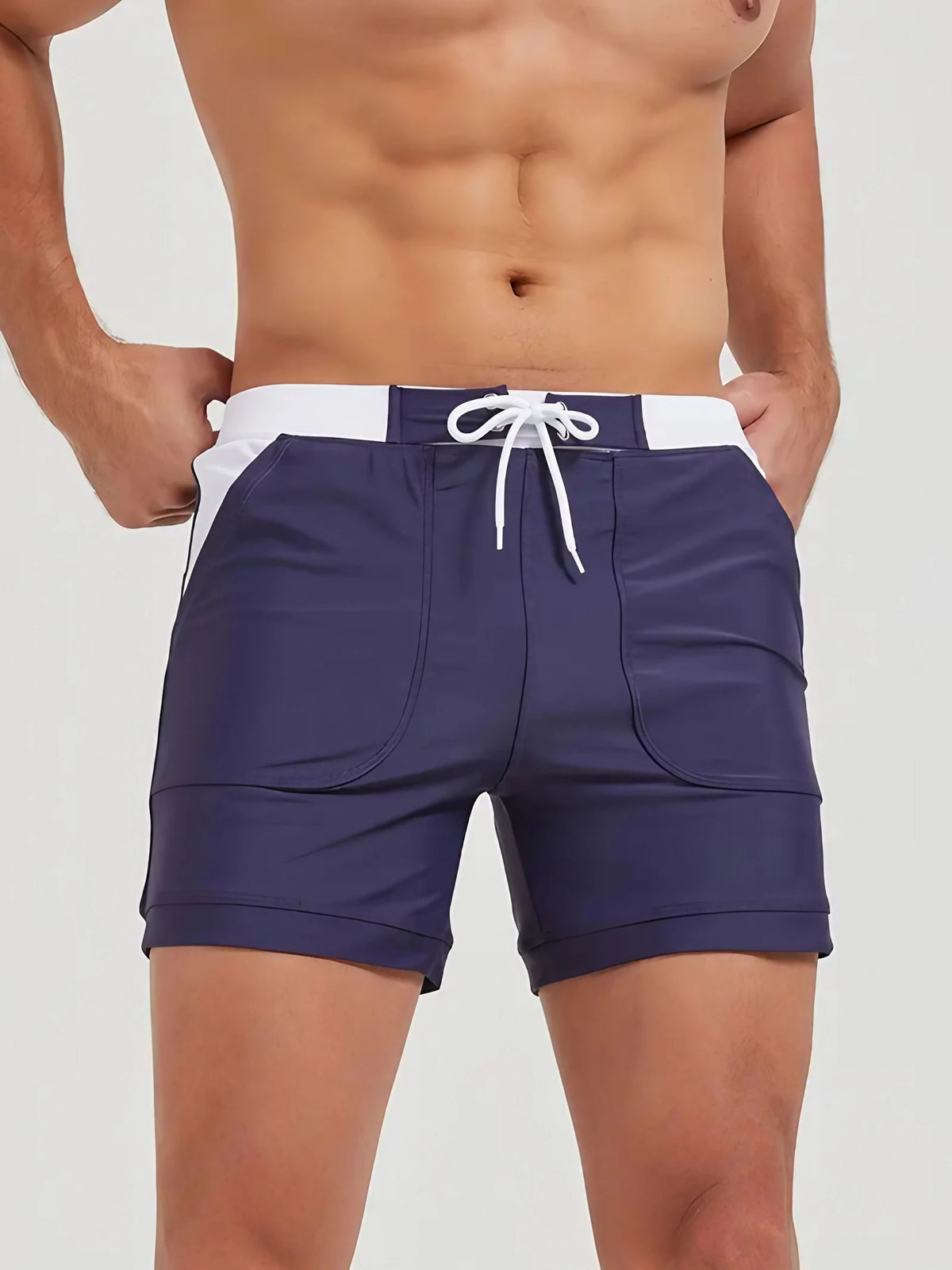 Maillot de bain homme à séchage rapide, huit coloris, S au 3XL, bleu marine
