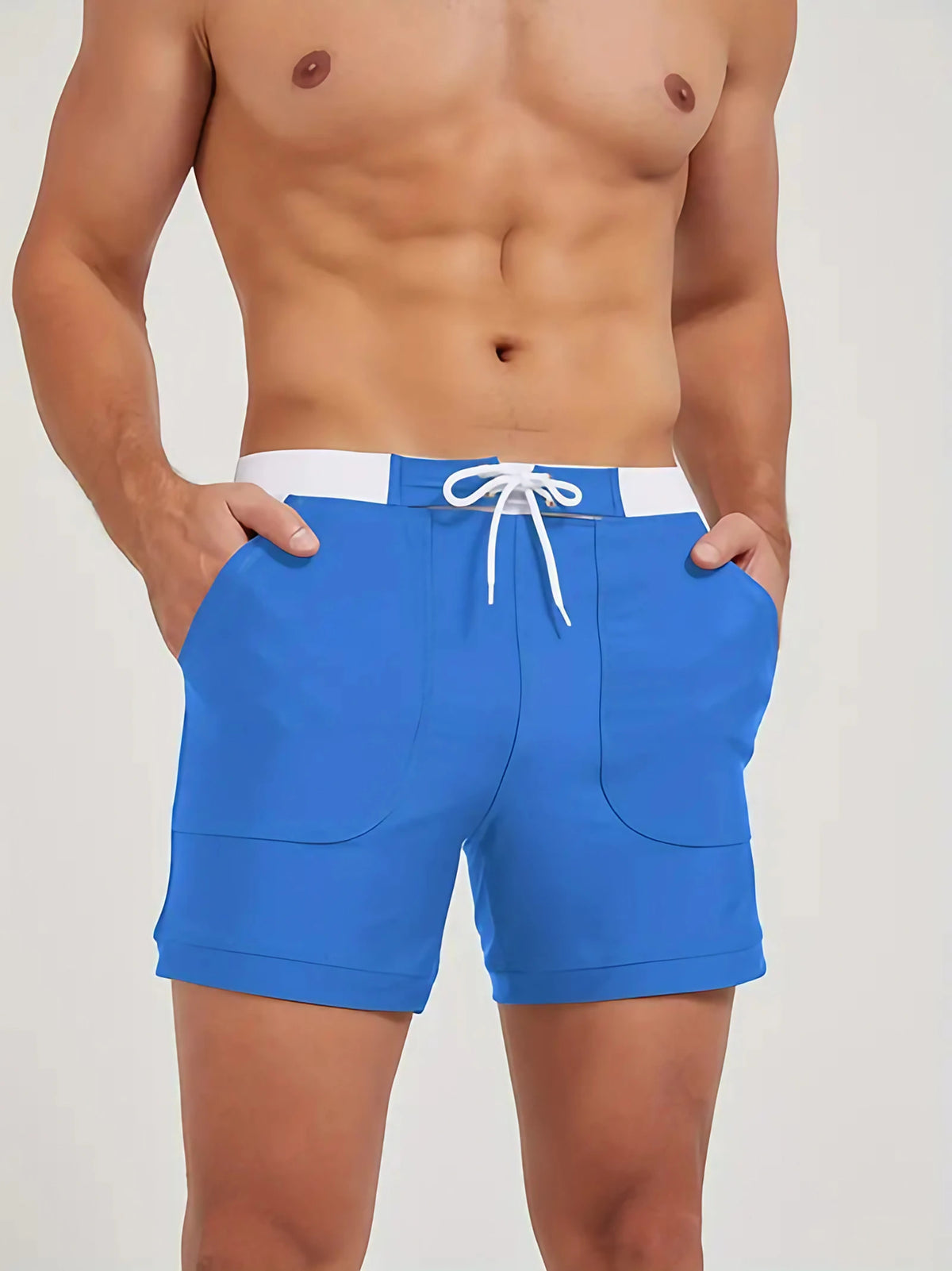 Maillot de bain homme à séchage rapide, huit coloris, S au 3XL, bleu