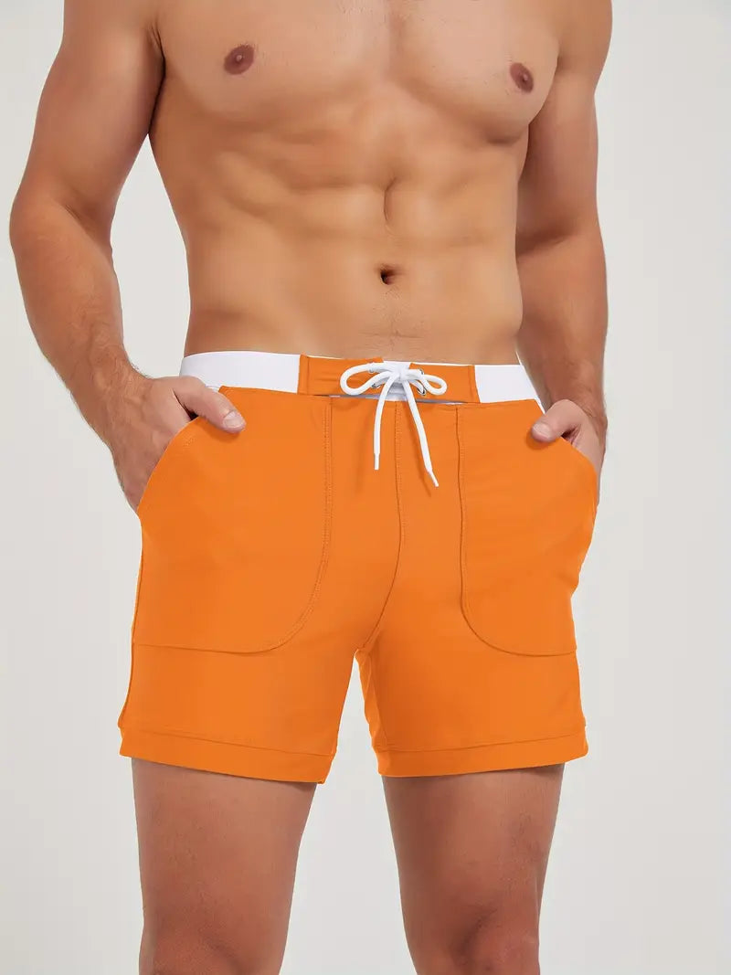 Maillot de bain homme à séchage rapide, huit coloris, S au 3XL, labour