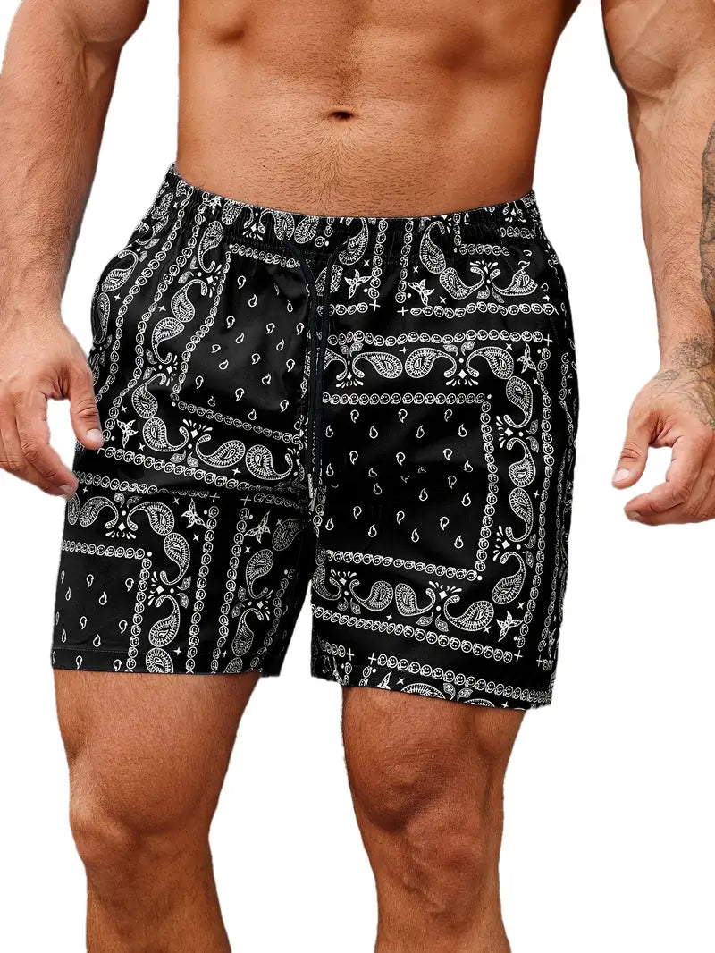 Short de bain homme à séchage rapide, sept coloris, S au 3XL, noir