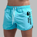 Short de bain homme uni à séchage rapide, cinq coloris, bleu