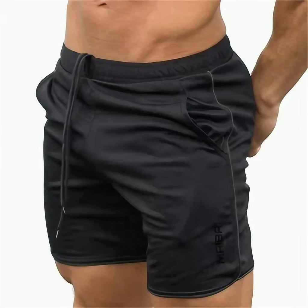 Maillot de bain homme ajusté, séchage rapide, onze coloris, noir