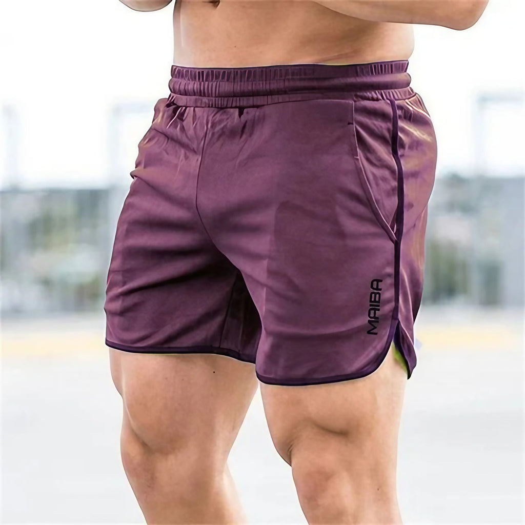 Maillot de bain homme ajusté, séchage rapide, onze coloris, violet