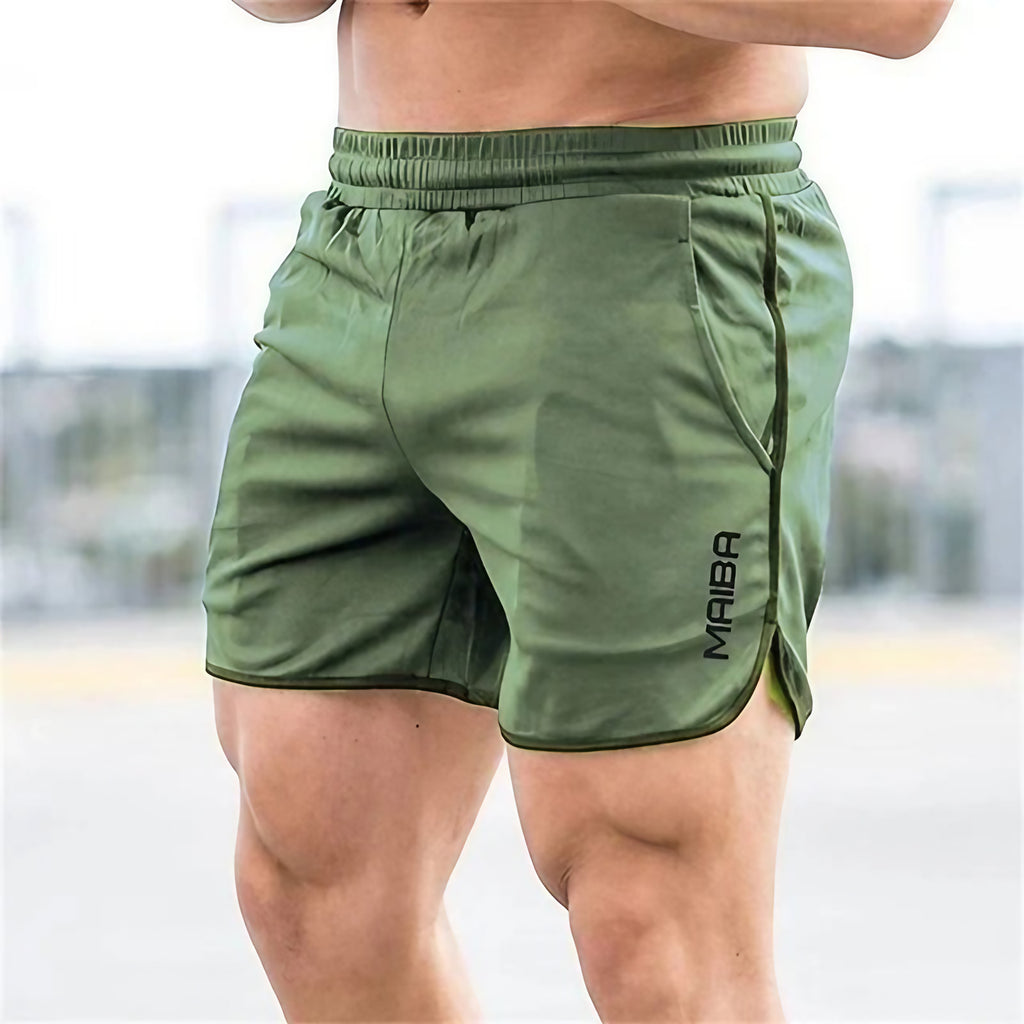 Maillot de bain homme ajusté, séchage rapide, onze coloris, vert