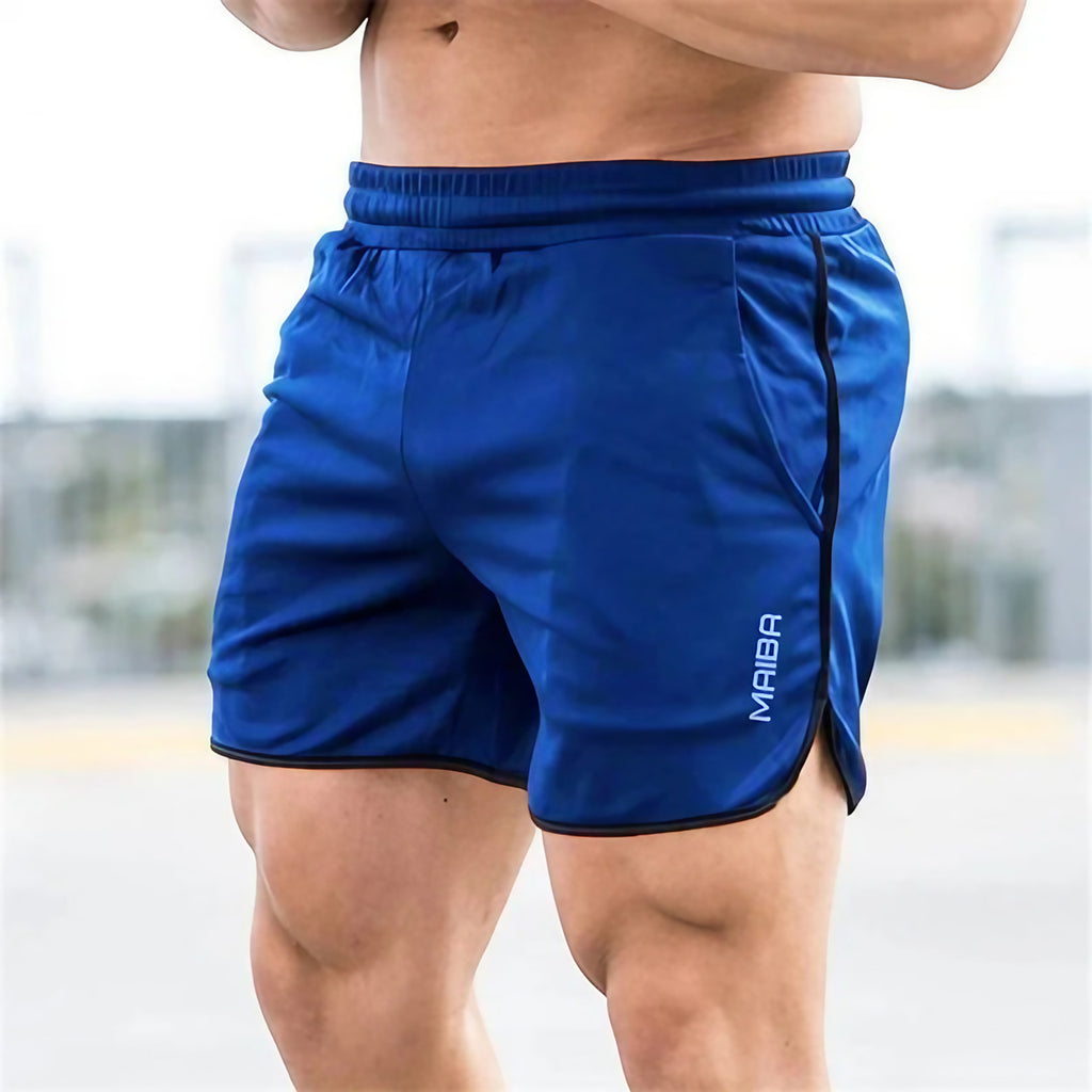 Maillot de bain homme ajusté, séchage rapide, onze coloris, bleu