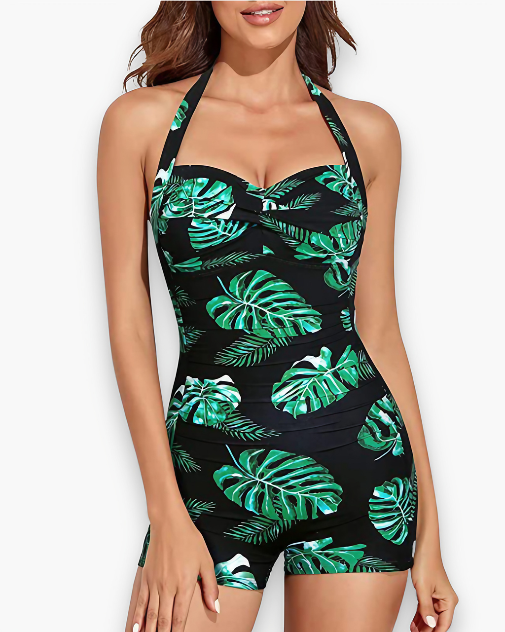 Maillot de bain une pièce femme, séchage rapide, trois coloris, vert