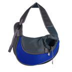 Sac de transport pour chien en bandoulière rembourrée, S ou L, bleu foncé