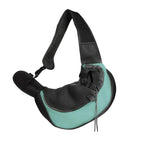 Sac de transport pour chien en bandoulière rembourrée, S ou L, bleu lac