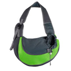 Sac de transport pour chien en bandoulière rembourrée, S ou L, vert