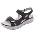 Sandales orthopédiques femme à sangles réglables, avant-pied large