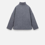 Manteau court femme col montant, double boutonnage, sept coloris