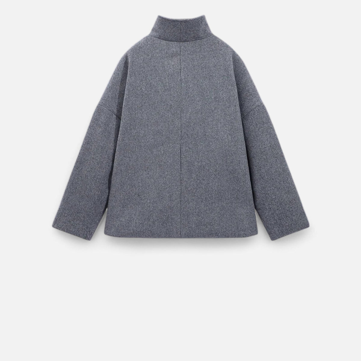 Manteau court femme col montant, double boutonnage, sept coloris