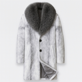 Manteau chaud homme d'hiver, intérieur doux, trois coloris, blanc