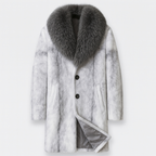 Manteau chaud homme d'hiver, intérieur doux, trois coloris, blanc