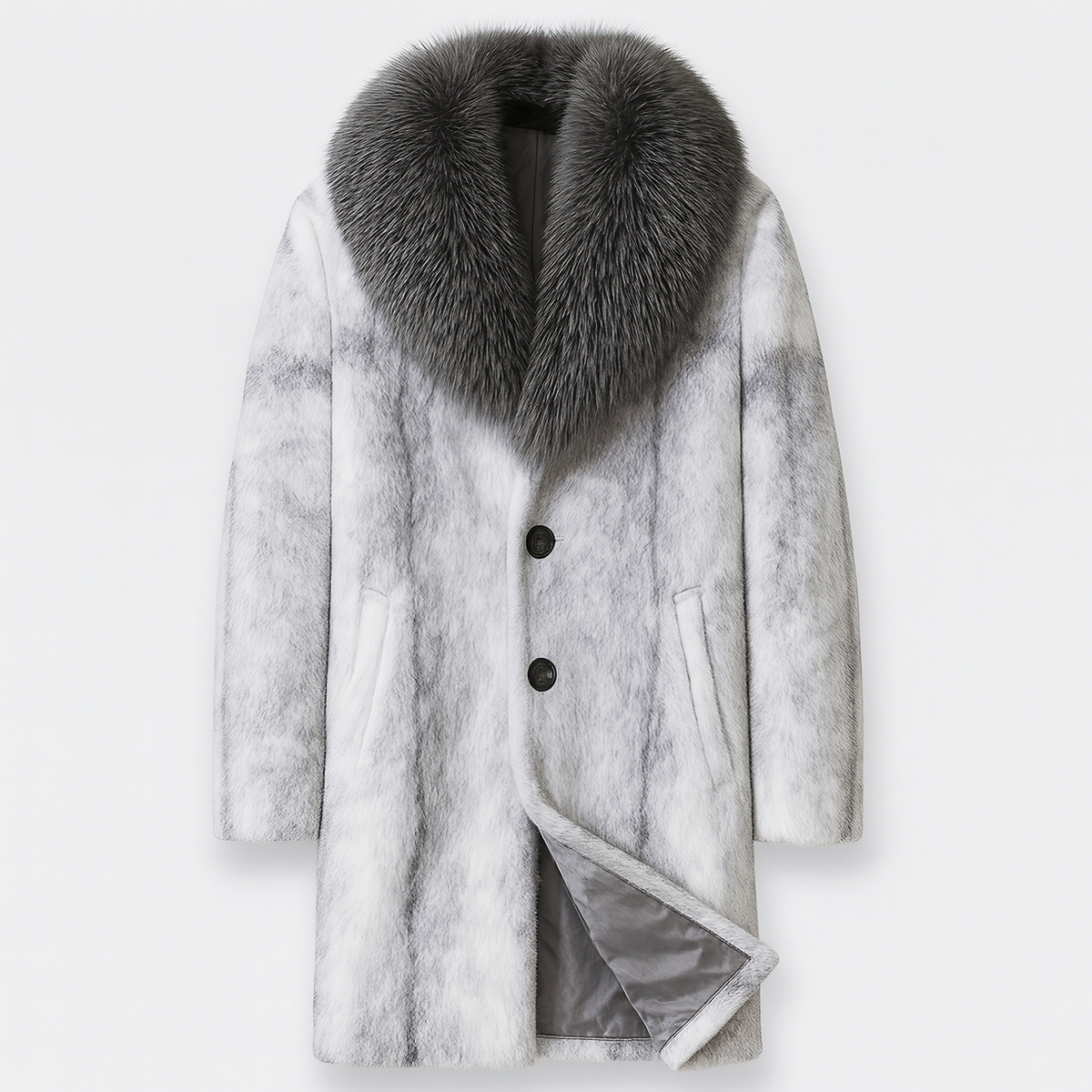Manteau chaud homme d'hiver, intérieur doux, trois coloris, blanc