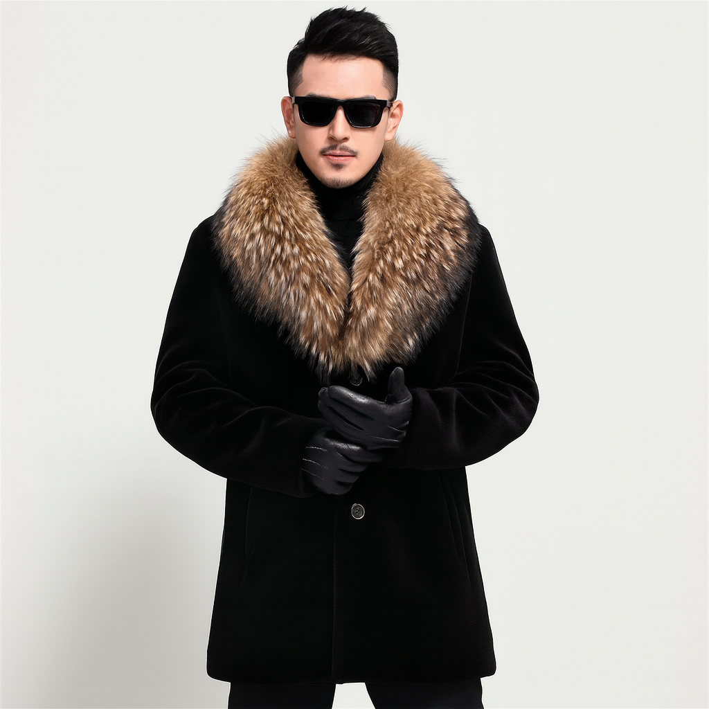 Manteau chaud homme d'hiver, intérieur doux, trois coloris
