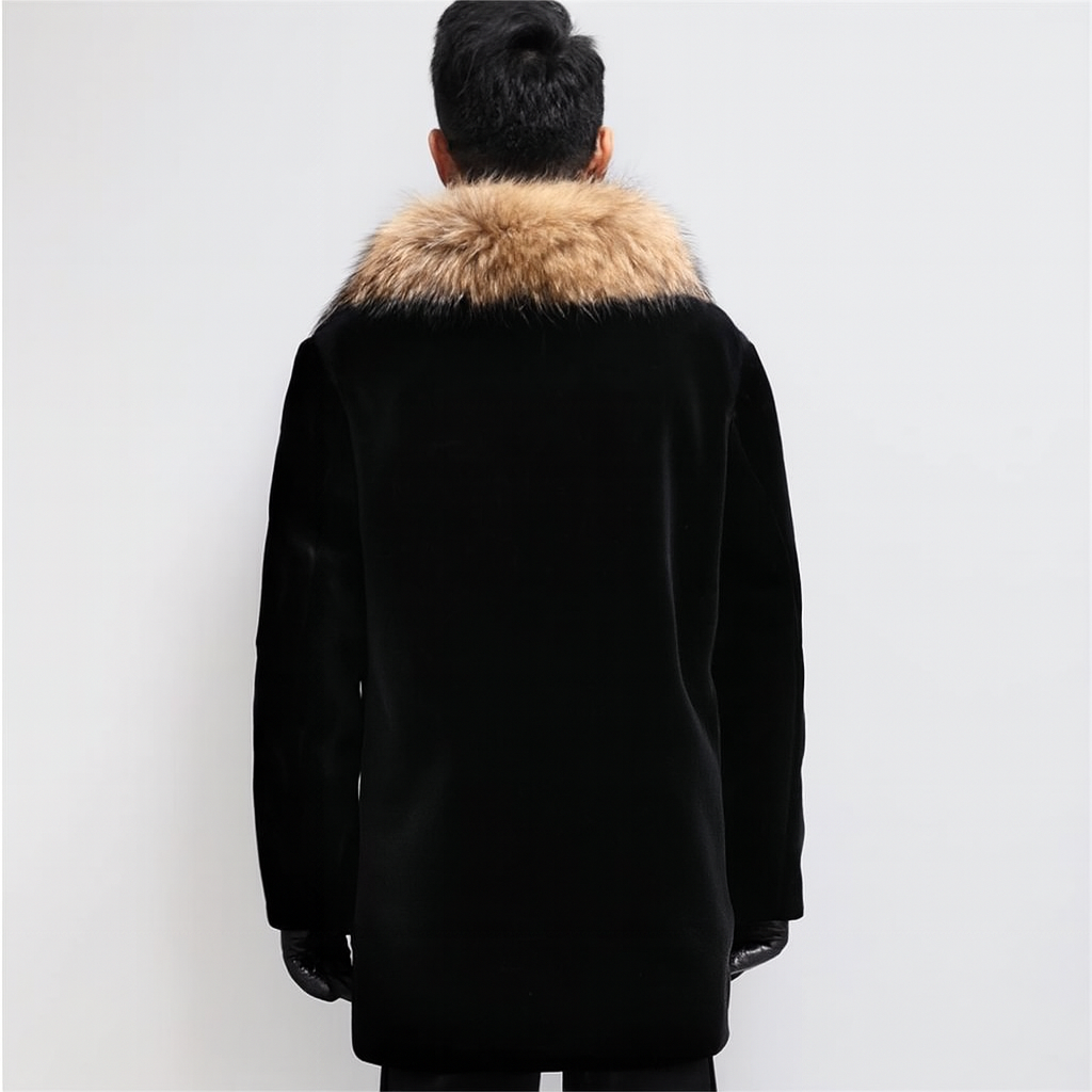 Manteau chaud homme d'hiver, intérieur doux, trois coloris