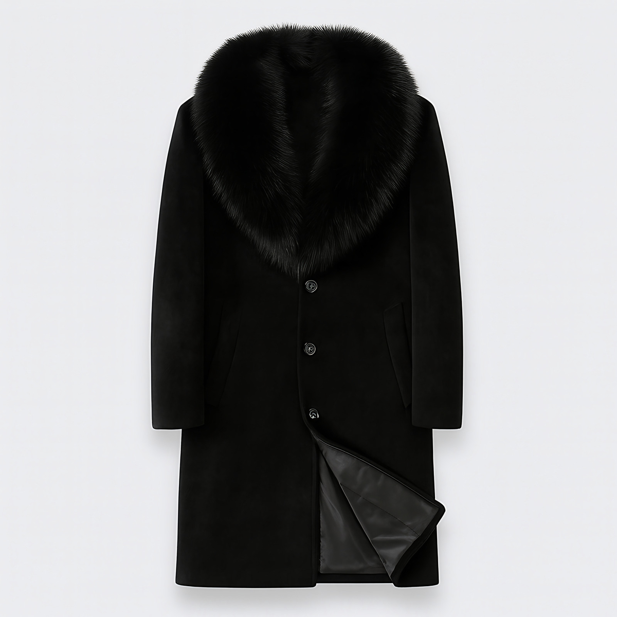 Manteau chaud homme d'hiver, intérieur doux, trois coloris, noir