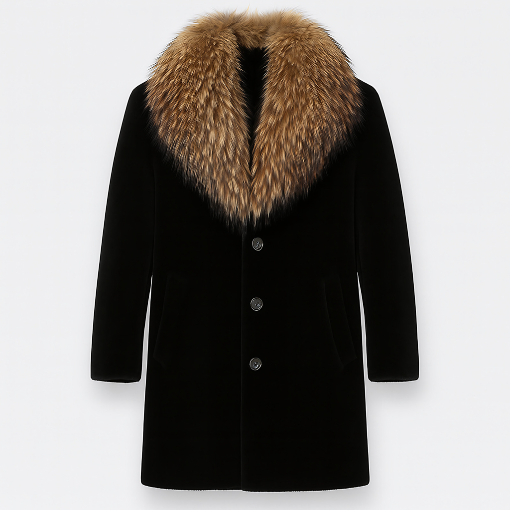 Manteau chaud homme d'hiver, intérieur doux, trois coloris, marron
