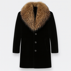 Manteau chaud homme d'hiver, intérieur doux, trois coloris, marron