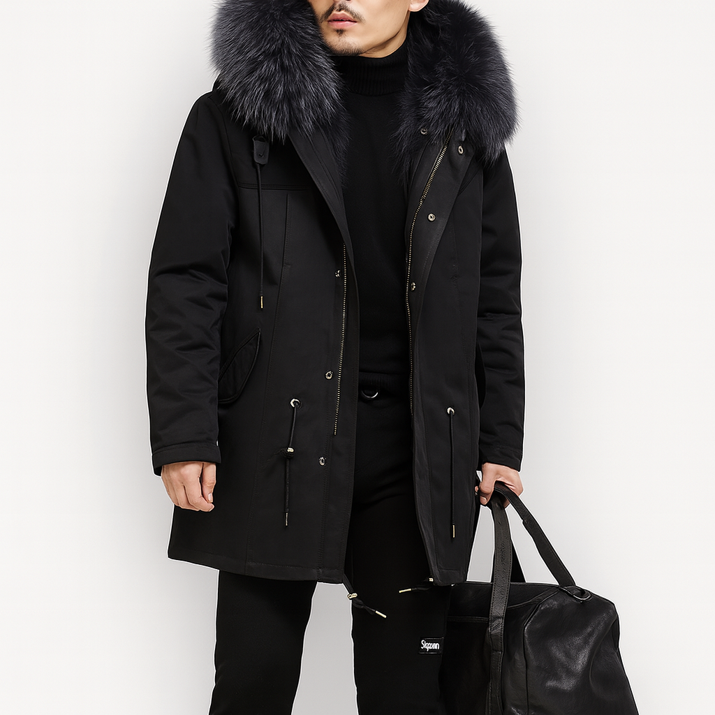 Manteau chaud homme d'hiver, intérieur doux, trois coloris