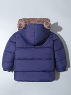 Manteau d'hiver enfant à oreilles d'ours, de 1 à 8 ans