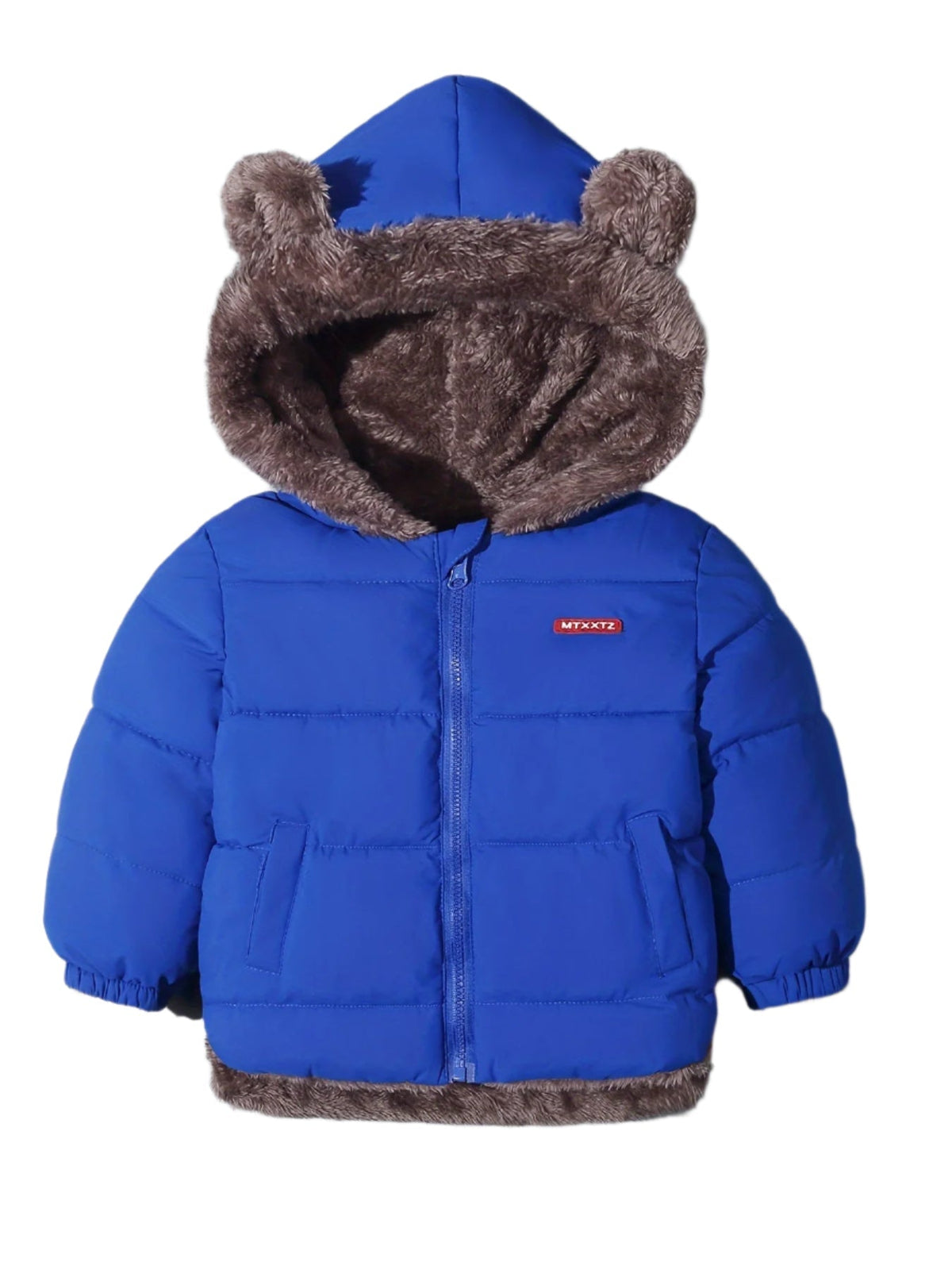 Manteau d'hiver enfant à oreilles d'ours, de 1 à 8 ans