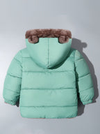 Manteau d'hiver enfant à oreilles d'ours, de 1 à 8 ans