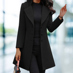 Manteau d'hiver femme coupe ajustée, noir, gris ou jaune, noir