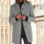 Manteau d'hiver femme chaud, six coloris, du S au 3XL, gris