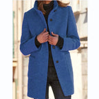 Manteau d'hiver femme chaud, six coloris, du S au 3XL, bleu foncé