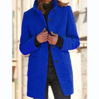 Manteau d'hiver femme chaud, six coloris, du S au 3XL, bleu cobalt