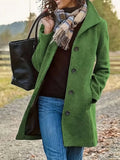 Manteau d'hiver femme à coupe cintrée, quatre coloris, vert