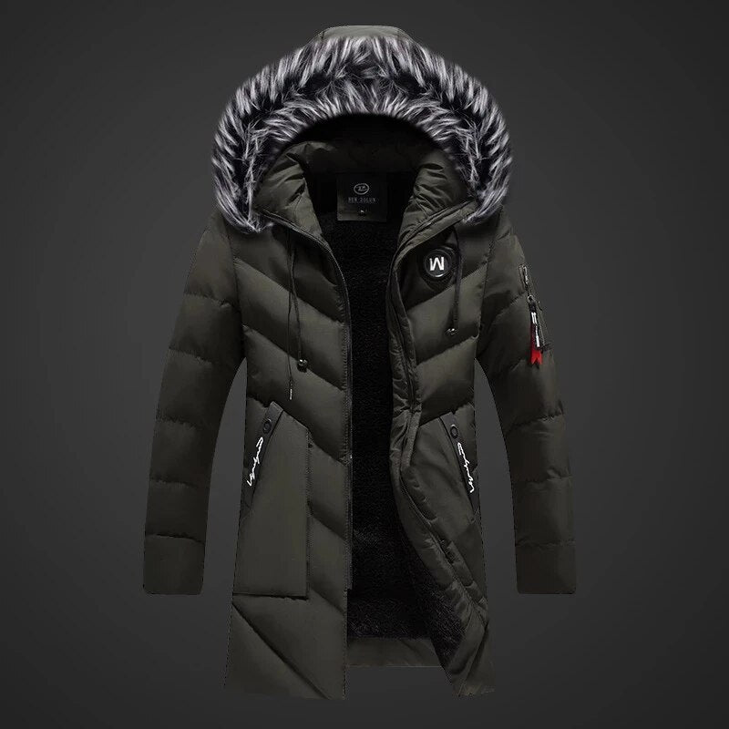 Manteau d'hiver homme à capuche ajustable, du XS au 4XL