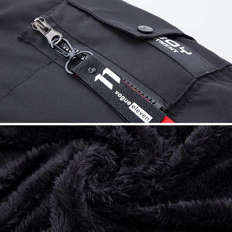 Manteau d'hiver homme à capuche ajustable, du XS au 4XL