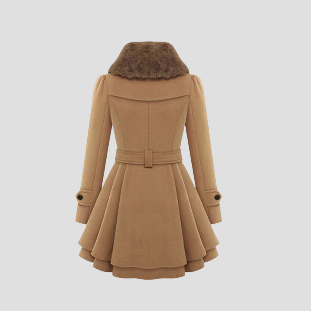 Manteau d'hiver femme cintré à double boutonnage, du S au 3XL