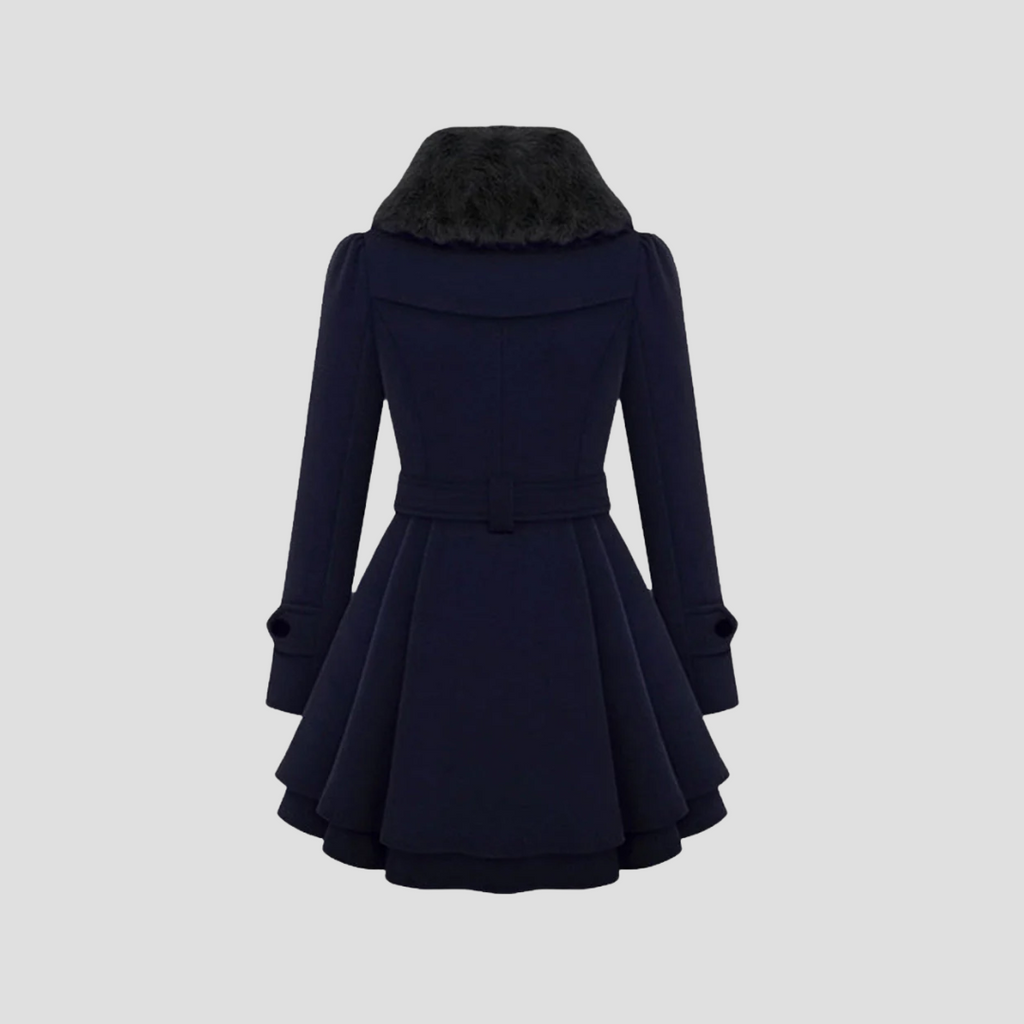 Manteau d'hiver femme cintré à double boutonnage, du S au 3XL