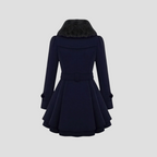 Manteau d'hiver femme cintré à double boutonnage, du S au 3XL