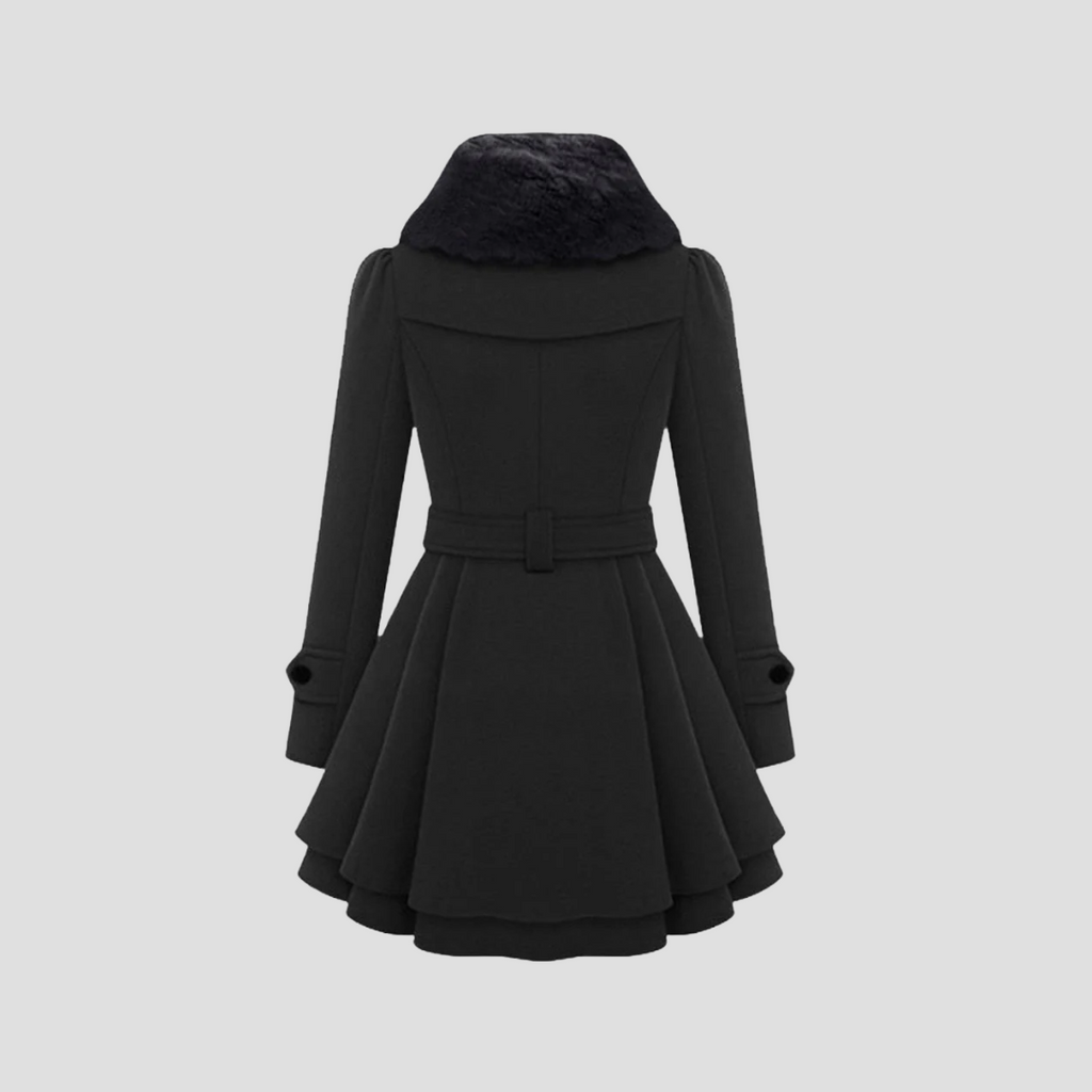 Manteau d'hiver femme cintré à double boutonnage, du S au 3XL