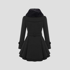 Manteau d'hiver femme cintré à double boutonnage, du S au 3XL