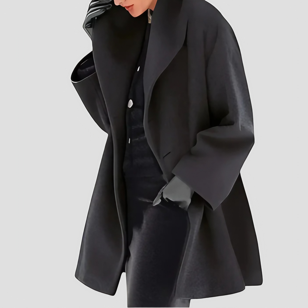 Manteau femme à capuche, coupe ample, sept coloris, du S au 5XL, noir