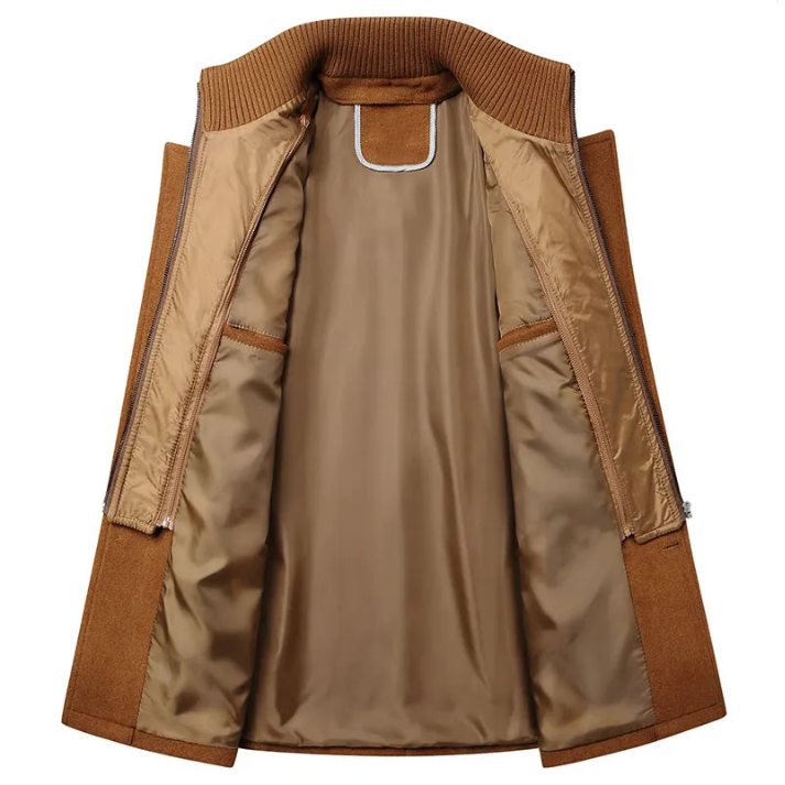 Manteau homme à col amovible, du M au 5XL, trois coloris