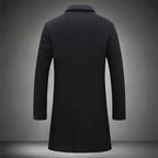 Manteau homme à col à revers, boutonné, du S au 2XL