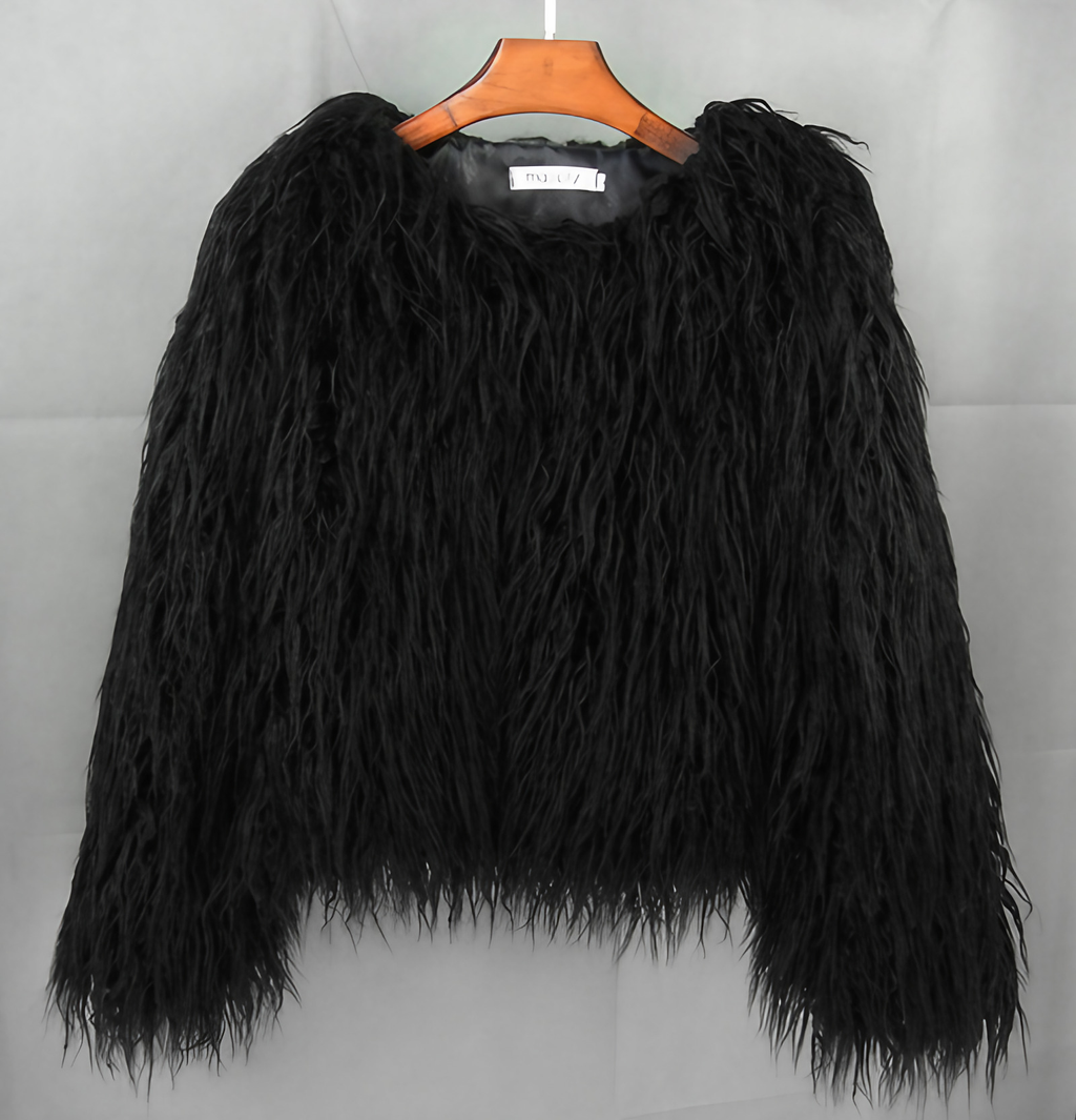 Manteau court femme, douze coloris vifs ou classiques, du XS au 2XL, noir