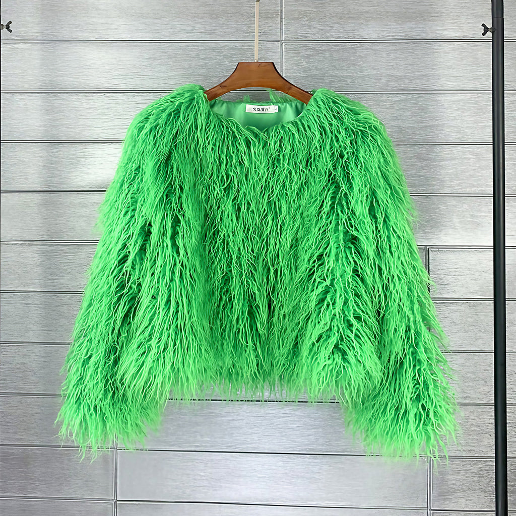 Manteau court femme, douze coloris vifs ou classiques, du XS au 2XL, vert