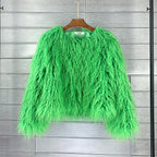 Manteau court femme, douze coloris vifs ou classiques, du XS au 2XL, vert