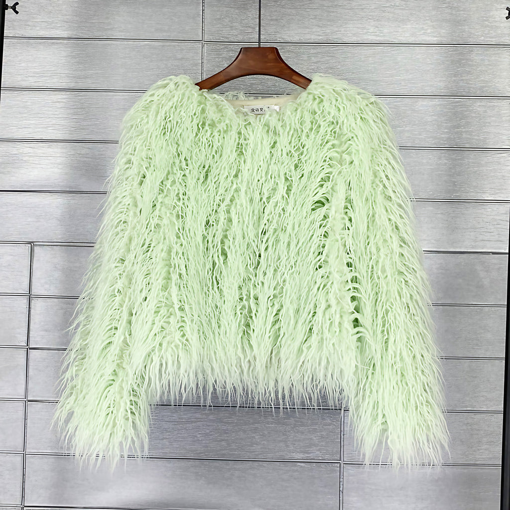 Manteau court femme, douze coloris vifs ou classiques, du XS au 2XL, vert clair